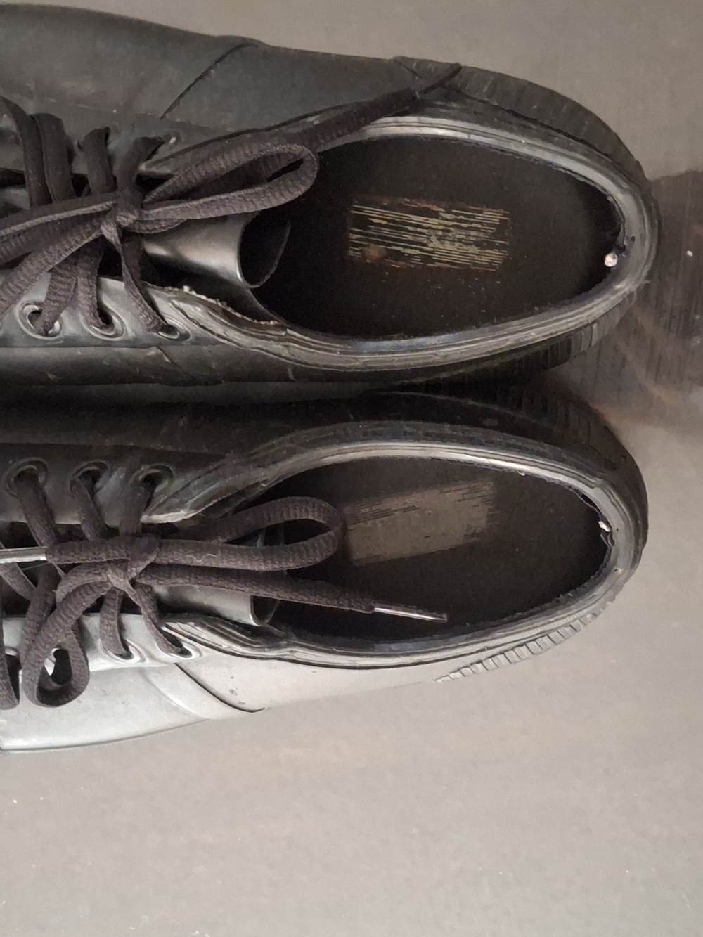 Womens HUNTER Black Lace-Up Casual Sneakers